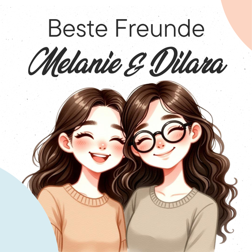 Beste Freunde: Durch Dick und Dünn I Personalisiertes Freundebuch - DreamyTales