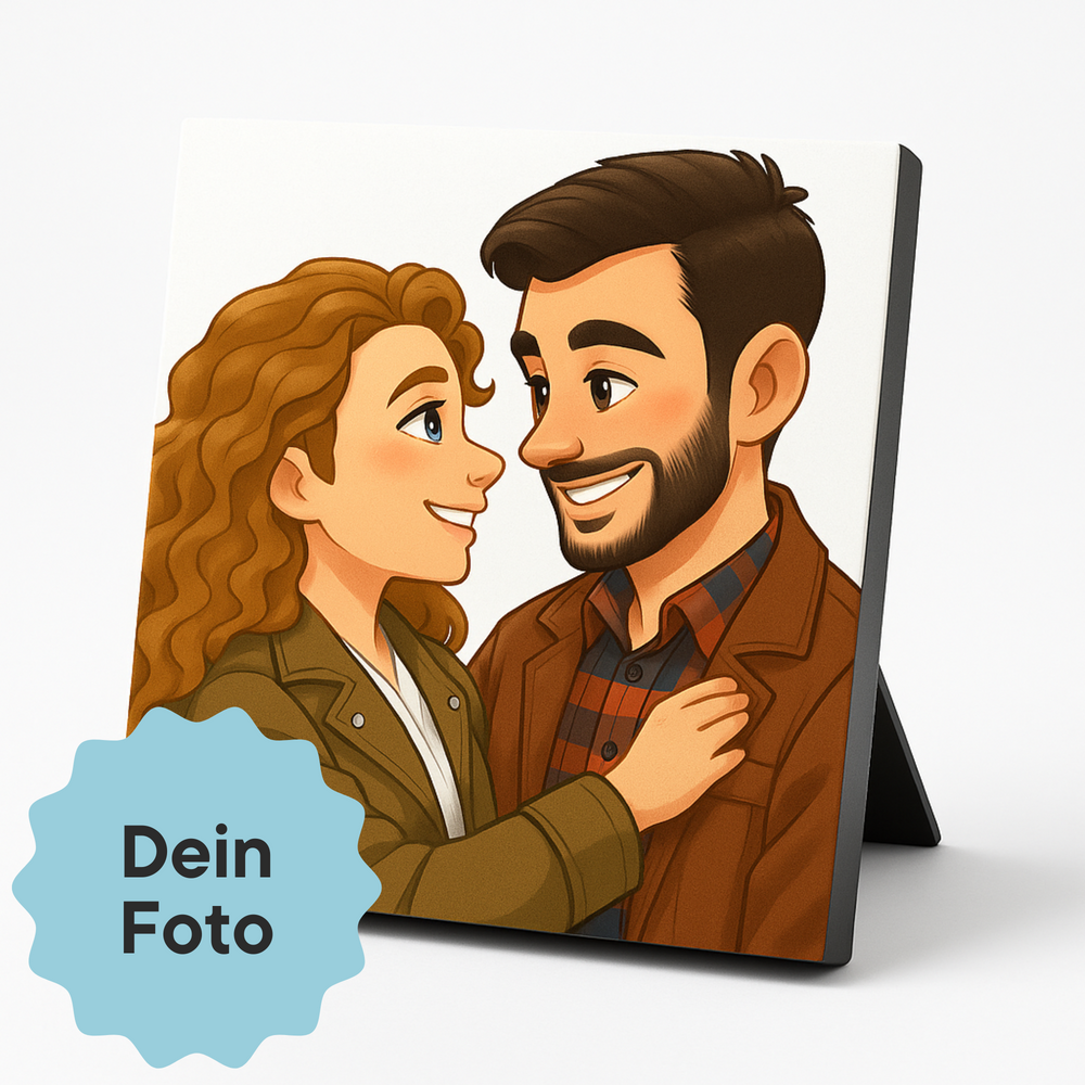 Individueller Foto-Aufsteller, Design-Aufsteller mit eigenem Foto